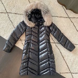 Moncler
Women's Fulmar Chevron Fur Trim Coat